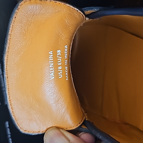 Saint G Navy Blue Leather Loafers (38/7.5) - Picture 4 of 6